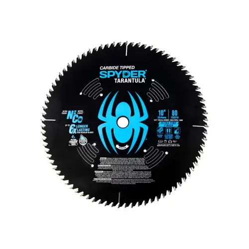 Tarantula Ultra Fine Finish Circular Saw Blade, 80-Tooth, 10 In.