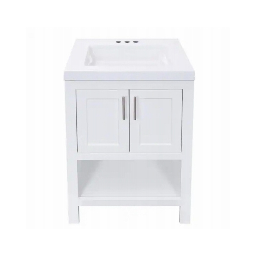 Royal Cabinets 80-8114-0-1610 Serenity Bathroom Vanity, White, 24 In.