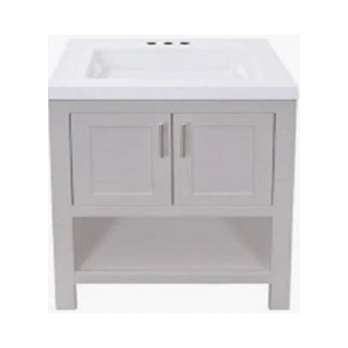 Royal Cabinets 80-8116-0-1611 Serenity Bathroom Vanity, Gray, 30 In.