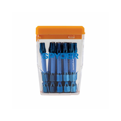 T25 Mach-Blue Torx Impact Driver Bits, 2 In., 15-Pk. Case