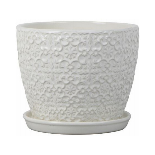 Trendspot CR11403S-08W 8" WHT Bell Planter White