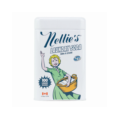 NELLIE'S CLEAN INC NLS-100T Laundry Soda Detergent, 100 Load Tin