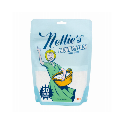 NELLIE'S CLEAN INC NLS-50 Laundry Soda Detergent, 50 Load Pouch