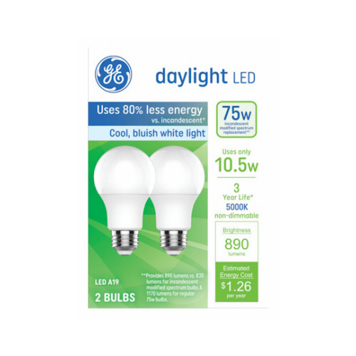 10.5W 5000K Bulb - pair