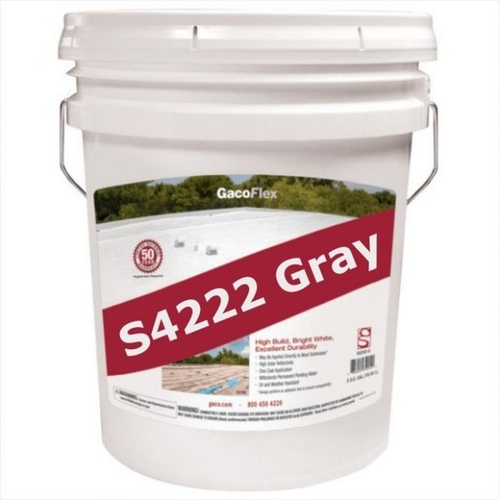 Gaco S4222 GACOFLEX HIGH-BUILD SILICONE S4222 5 GAL GRAY (SPECIAL ORD)