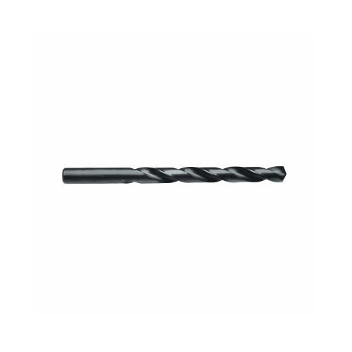 Irwin 67524 Jobber Drill Bit, 3/8 in Dia, 5 in OAL, Spiral Flute, 1-Flute, 3/8 in Dia Shank, Cylinder Shank Black Oxide