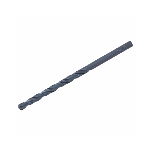 Jobber Drill Bit, 5/32 in Dia, 3-1/8 in OAL, Spiral Flute, 1-Flute, 5/32 in Dia Shank, Cylinder Shank Black Oxide