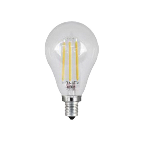 2 LED Lamp, General Purpose, A15 Lamp, 40 W Equivalent, E12 Lamp Base, Dimmable, Clear Pair