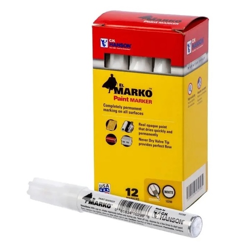 El Marko Paint Marker - White