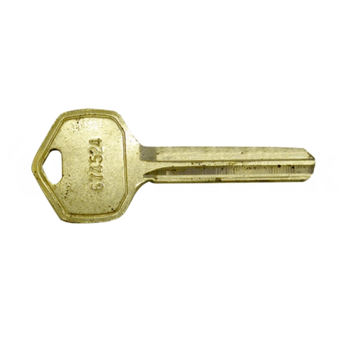 Plain Key Blank, 7-Pin, H Keyway