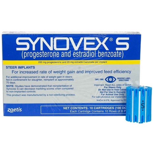 Synovex S Implants 100-Dose