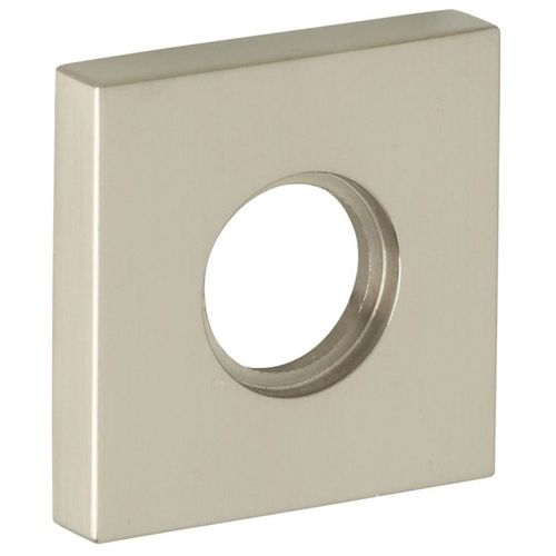 Single 2" Square Privacy Rose Lifetime Satin Nickel Finish