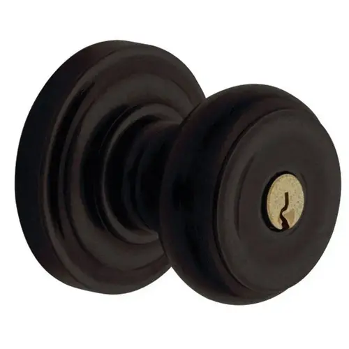 5213 Colonial Knob Standard Keyed Entry Distressed Oil Rubbed Bronze Finish