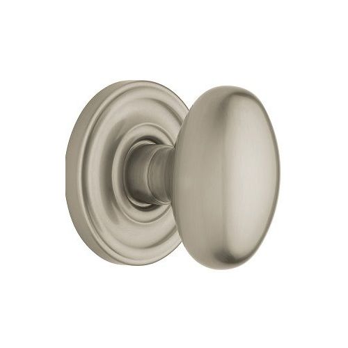 5225 Egg Knob Full Dummy Lifetime Satin Nickel Finish