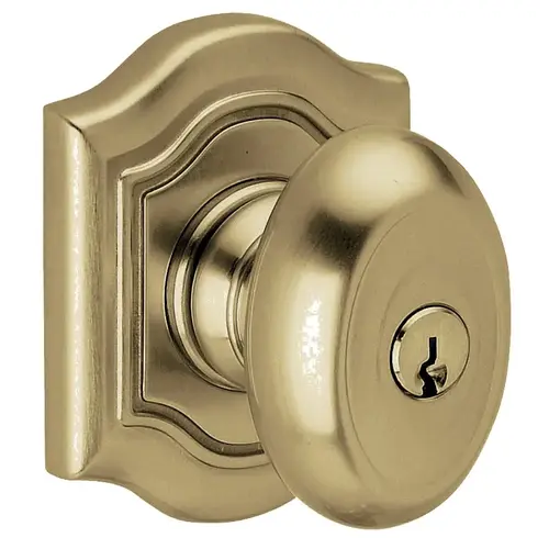 5239 Bethpage Knob Standard Keyed Entry Vintage Brass Finish