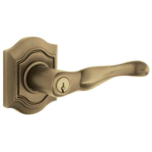 Right Hand 5237 Bethpage Lever Emergency Egress Keyed Entry Antique Brass Finish