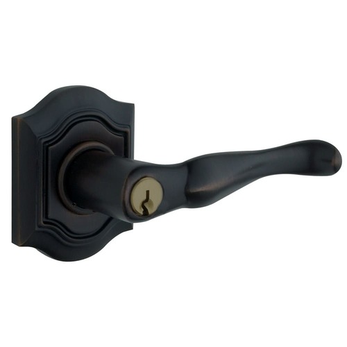 Right Hand 5237 Bethpage Lever Emergency Egress Keyed Entry Satin Black Finish