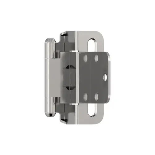 Self-Closing Partial Wrap 3/8 Inch (10Mm) Inset Self Closing Partial Wrap Cabinet Hinge Polished Chrome