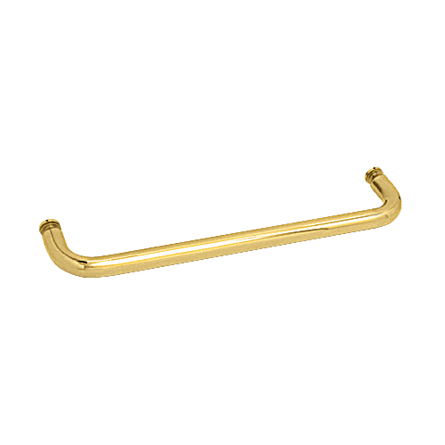 CRL BMNW24BR Polished Brass 24" BM Series Single-Sided Towel Bar Without Metal Washers