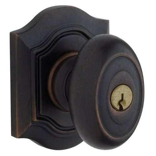 5239 Bethpage Knob Standard Keyed Entry Distressed Oil Rubbed Bronze Finish