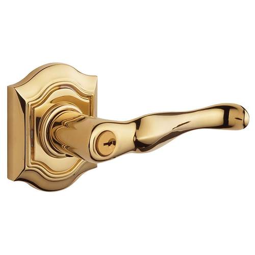 Estate Bethpage Lever w/Bethpage Rose Polished Brass