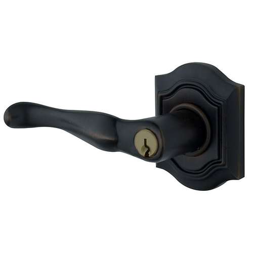 Left Hand 5239 Bethpage Lever Standard Keyed Entry Satin Black Finish