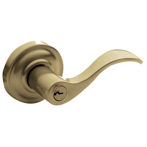 Right Hand 5255 Wave Lever Emergency Egress Keyed Entry Vintage Brass Finish