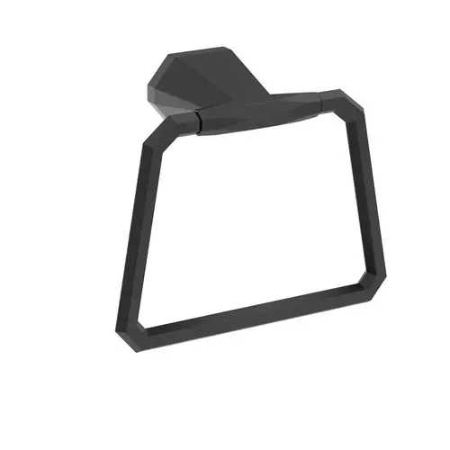 St. Vincent Towel Ring Matte Black