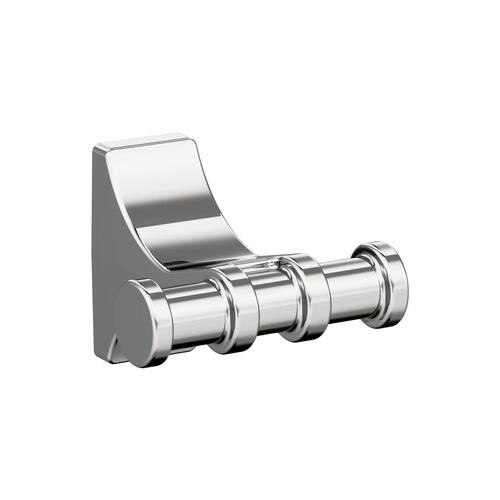 Davenport Double Prong Robe Hook Polished Chrome