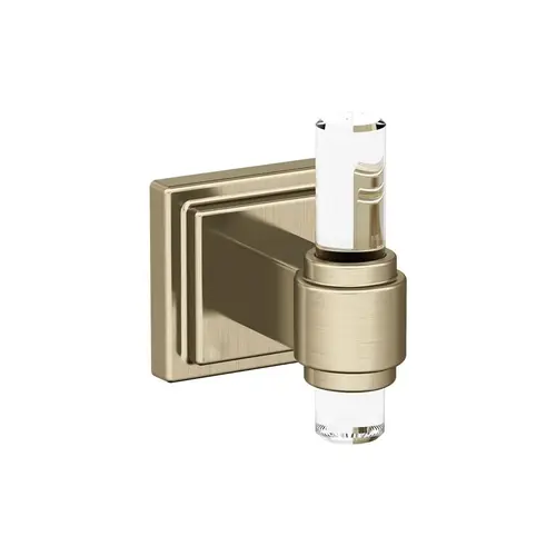 Glacio Single Prong Robe Hook Clear/Golden Champagne