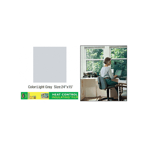 CRL 3483575 Light Gray 24" X 15' Gila NonReflective Window Film