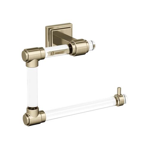 Glacio Towel Ring Clear/Golden Champagne