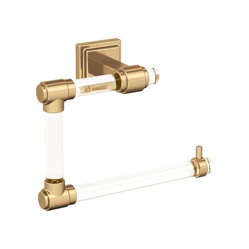 Glacio Towel Ring Clear/Champagne Bronze