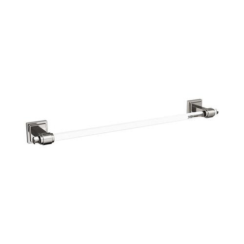 Glacio Towel Bar Clear/Brushed Nickel