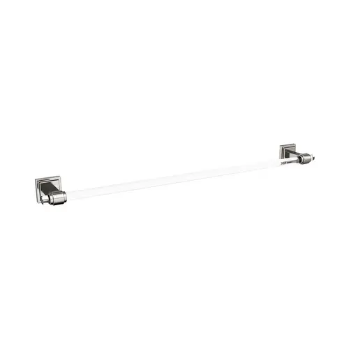 Glacio Towel Bar Clear/Brushed Nickel