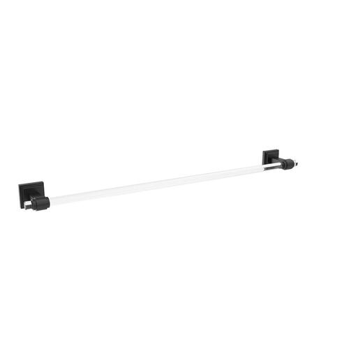 Glacio Towel Bar Clear/Matte Black