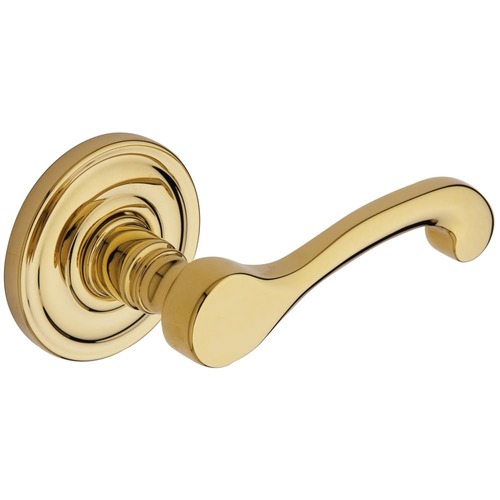 Single Right Hand 5445V Lever Less Rose Unlacquered Brass Finish