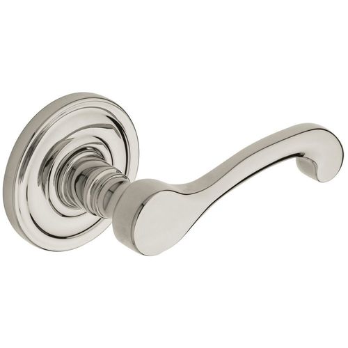 Estate Colonial Lever Set w/5048 Rose Polished Nickel