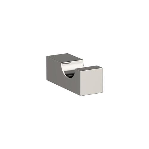 Monument Single Prong Robe Hook Polished Nickel