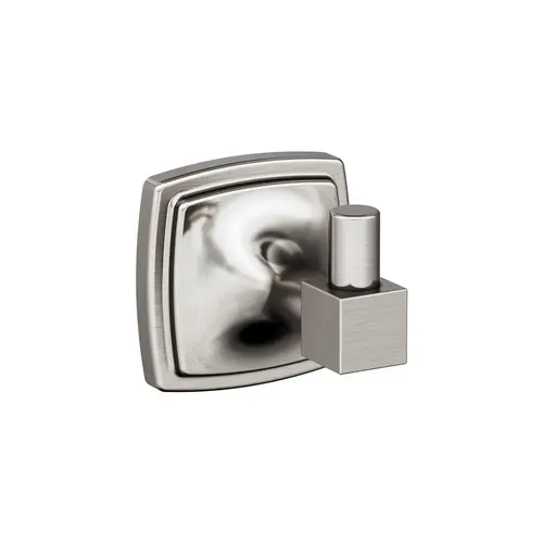 Stature Single Prong Robe Hook Brushed Nickel