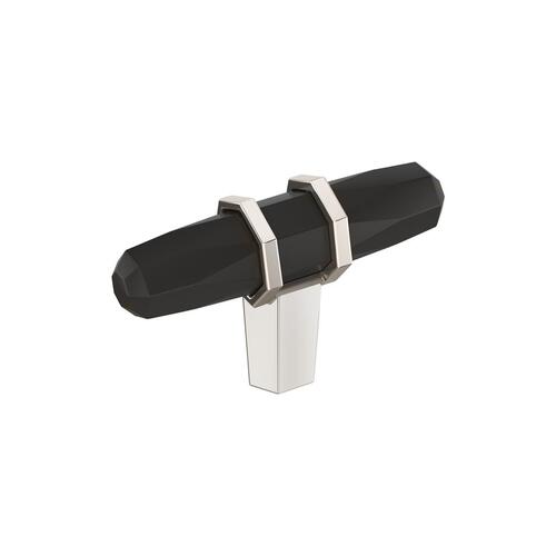 London Cabinet Knob Black Bronze/Polished Nickel