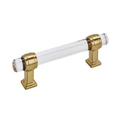 Glacio Cabinet Pull Clear/Champagne Bronze