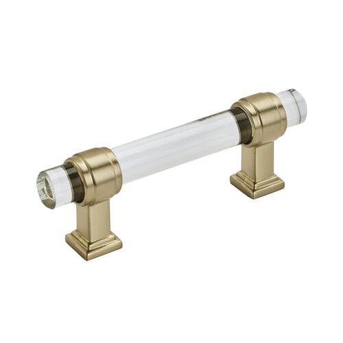 Glacio Cabinet Pull Clear/Golden Champagne