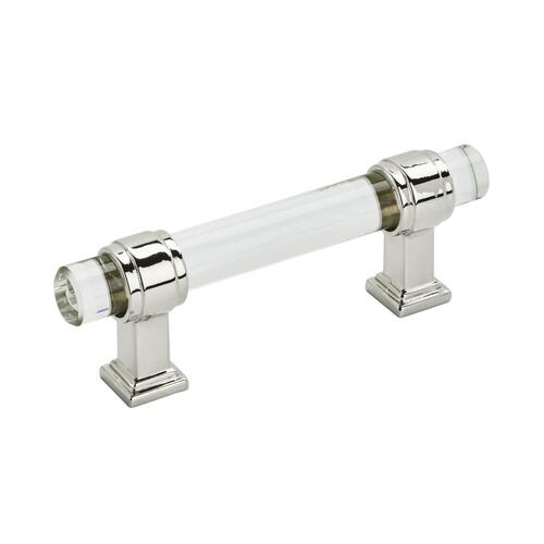 Glacio Cabinet Pull Clear/Polished Nickel