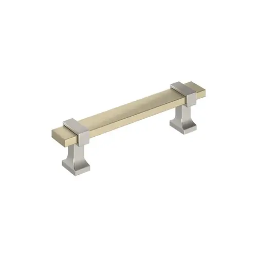 Overton Cabinet Pull Golden Champagne/Satin Nickel