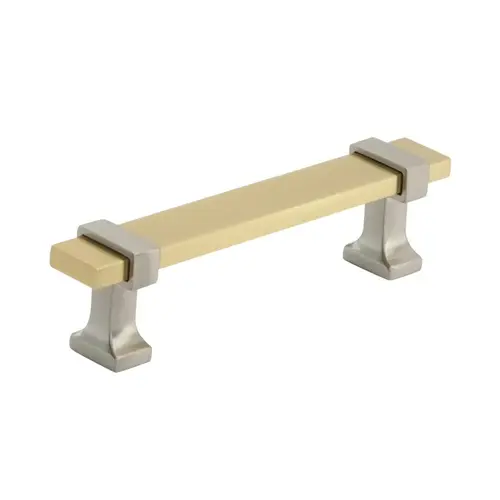 Overton Cabinet Pull Brushed Gold/Satin Nickel