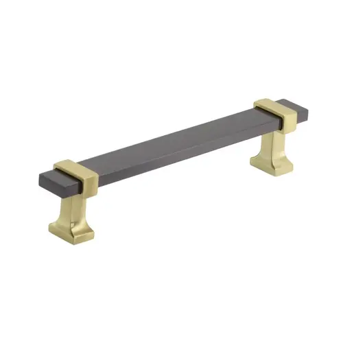 Overton Cabinet Pull Black Chrome/Brushed Gold