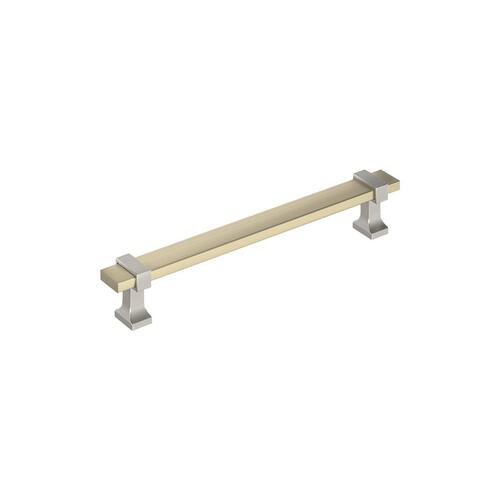 Overton Cabinet Pull Golden Champagne/Satin Nickel