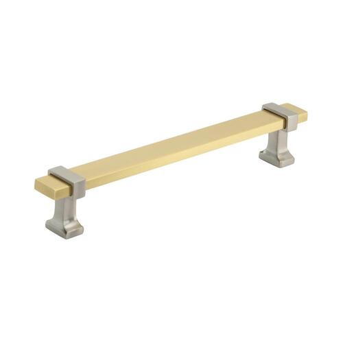 Overton Cabinet Pull Brushed Gold/Satin Nickel