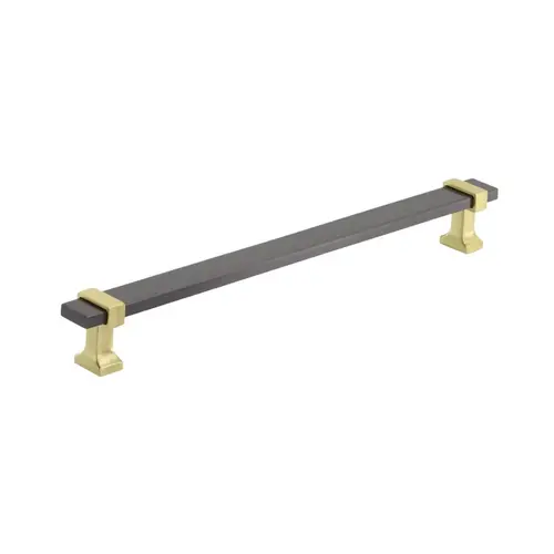 Overton Cabinet Pull Black Chrome/Brushed Gold